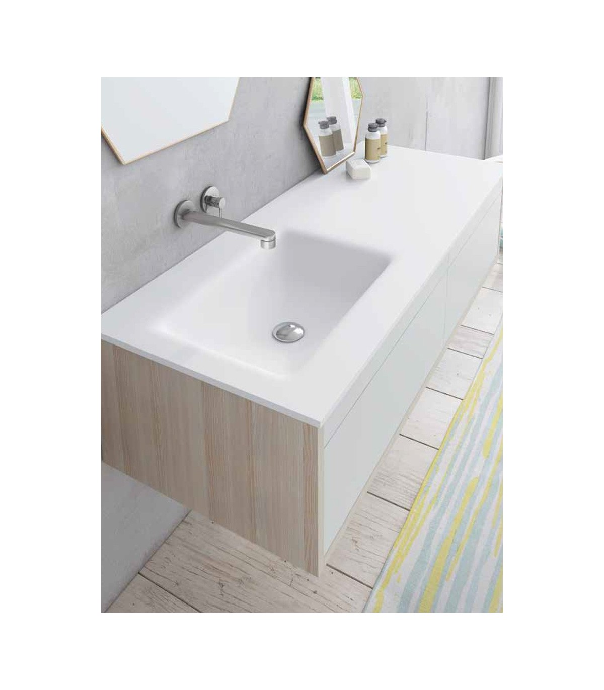 lavabo encimera de baño de solid surface